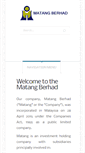 Mobile Screenshot of matangholdings.com.my